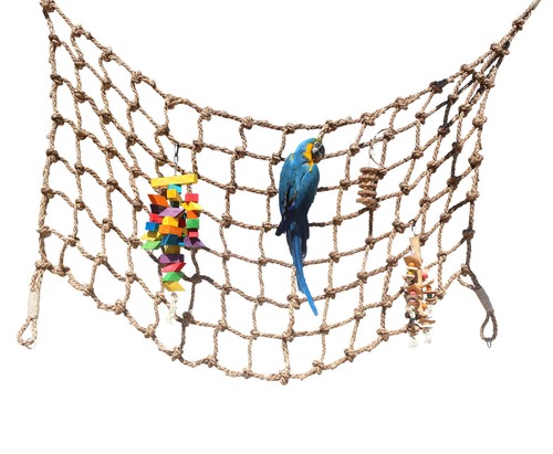 Parrot rope climbing net from - rope,