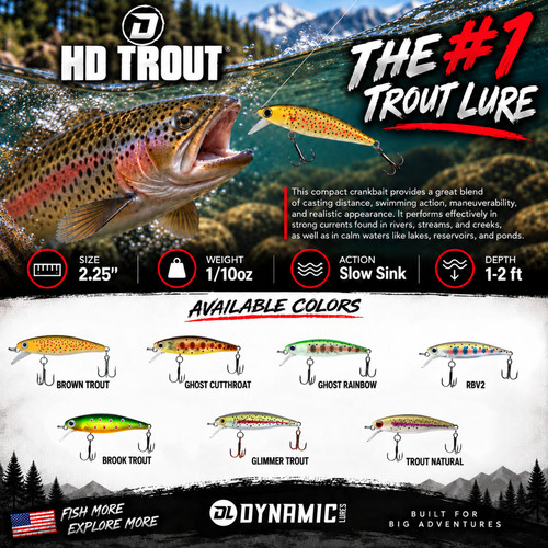 Trout crankbait 25 all - hd, crankbait,